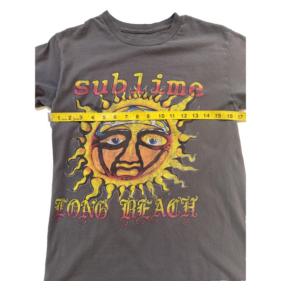 Sublime TShirt Mens Small Long Beach Gray Sun Graphic Band Rock Ska Tee T-Shirt - Picture 5 of 6